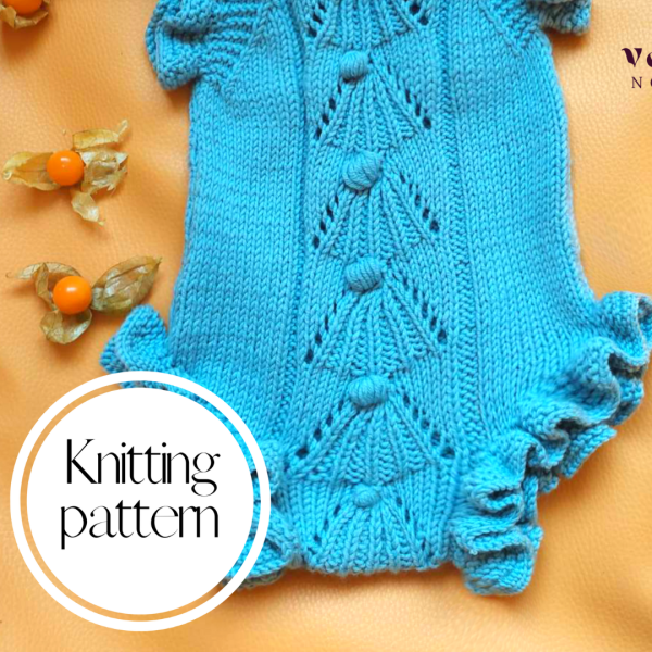 Baby romper knitting pattern by vn