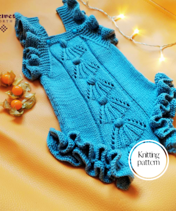 Baby romper knitting pattern (6)