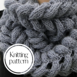 Modern cowl knitting pattern Scarf knitting pattern Easy to make Most popular scarf knitting pattern Most popular scarf knitting pattern