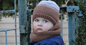 Ombre toddler hat knitting pattern vn