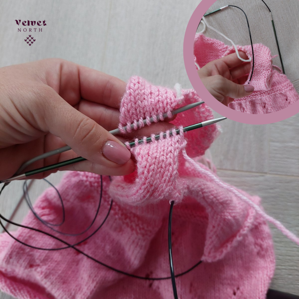 kitchener stitch knitting by vn