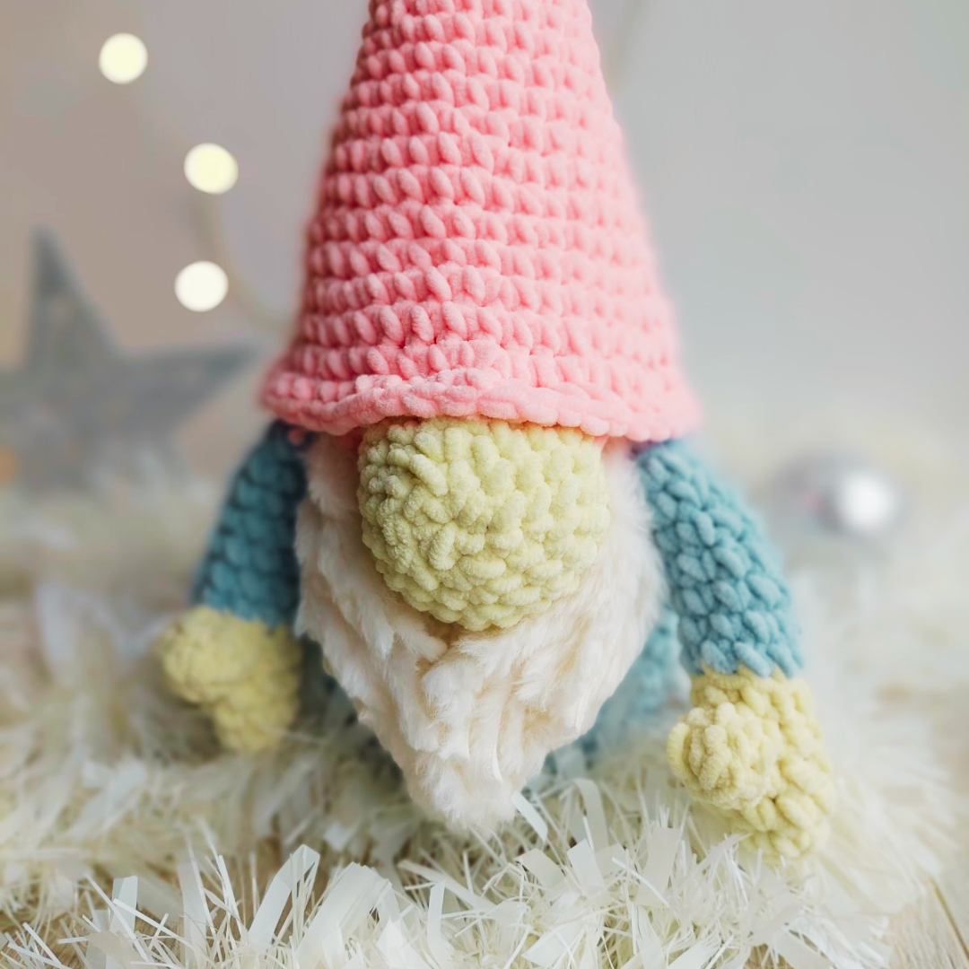 Velvet Christmas Gnome Crochet Pattern