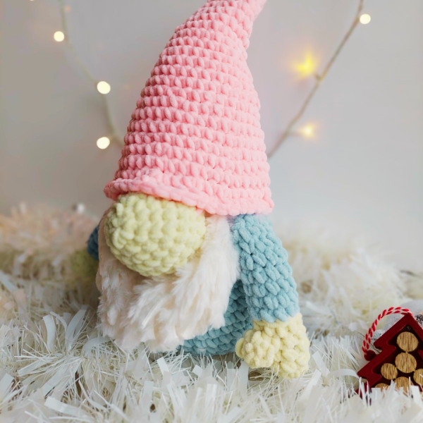 Velvet Christmas Gnome Crochet Pattern