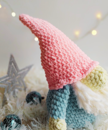 Velvet Christmas Gnome Crochet Pattern