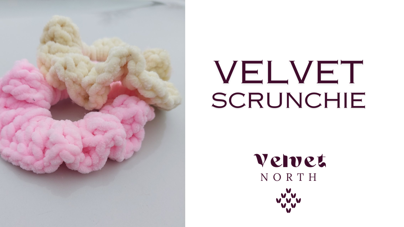 Free Pattern: Knit Velvet Scrunchie Tutorial