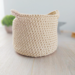 crochet basket with handles crochet basket with handles