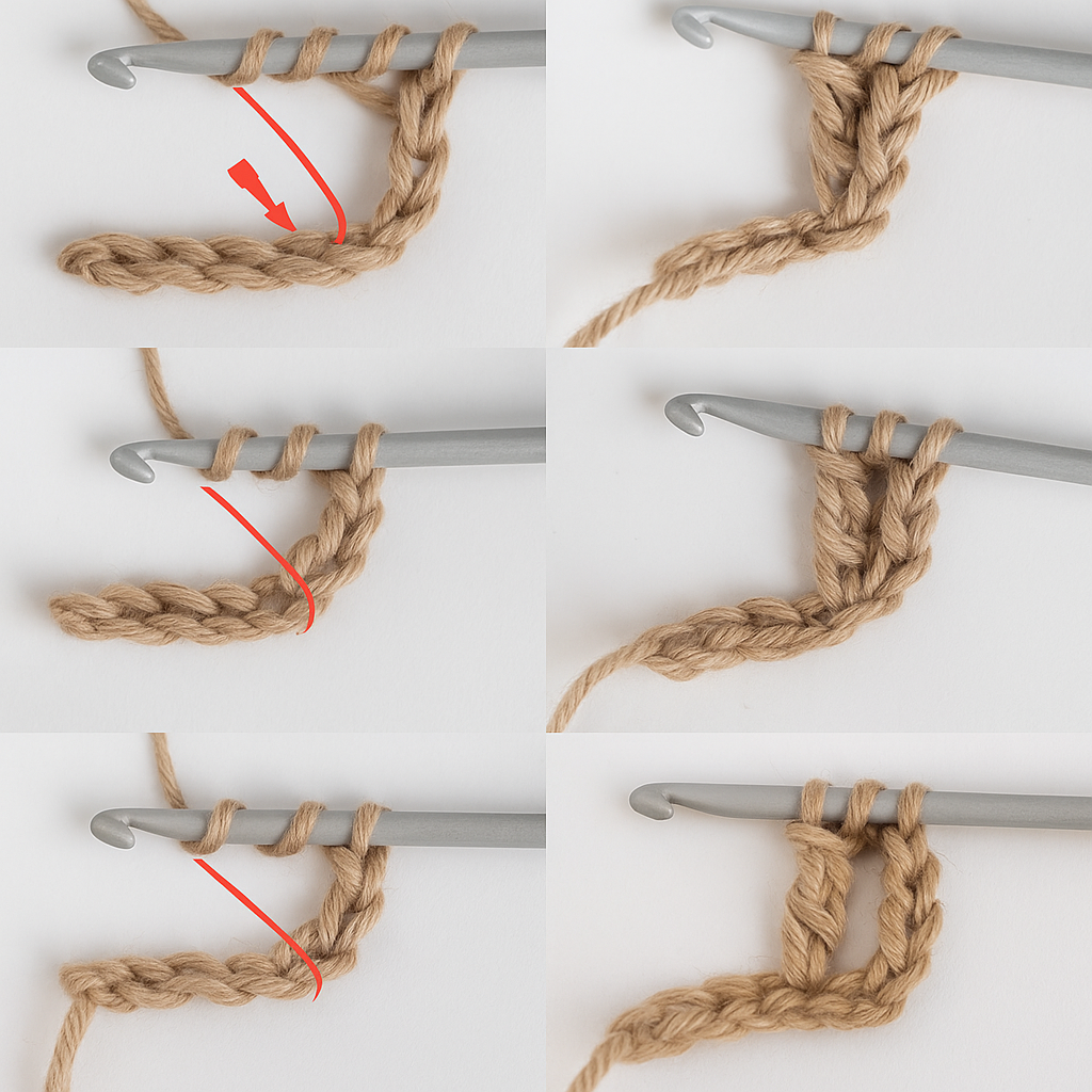 Double Treble Crochet  scheme