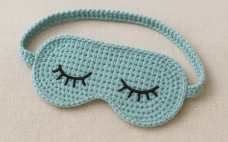 sleeping mask crochet pattern