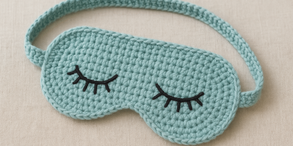 sleeping mask crochet pattern
